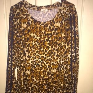 Racer Stripes Cheetah Print Dress